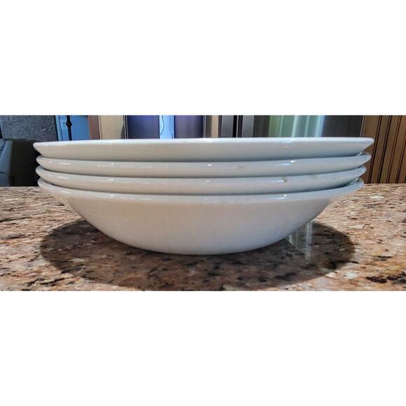 (4) Churchill Grape & Leaf Mosaic On Rim, Yellow Rim Coupe Soup Bowls - Picture 14 of 16